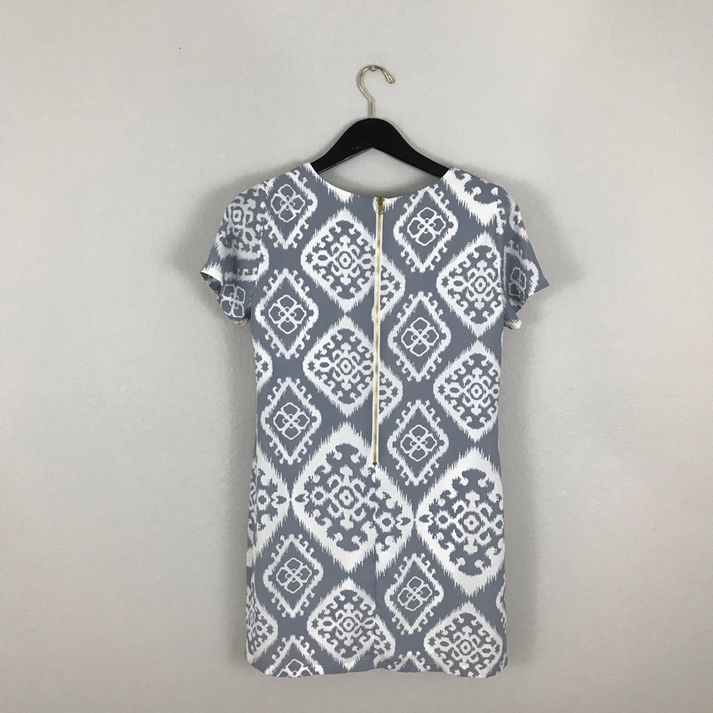 Lulus small Ikat Shift Dress Blue Give Me Print - Picture 5 of 8